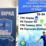 Турнир „Крсте Андоновски - Усташ“: Охрид против Тиквеш, Партизан против Пролет