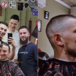 Капитенот Радовиќ со шампионско шишање - косата ќе ја донира за перика во хуманитарни цели!
