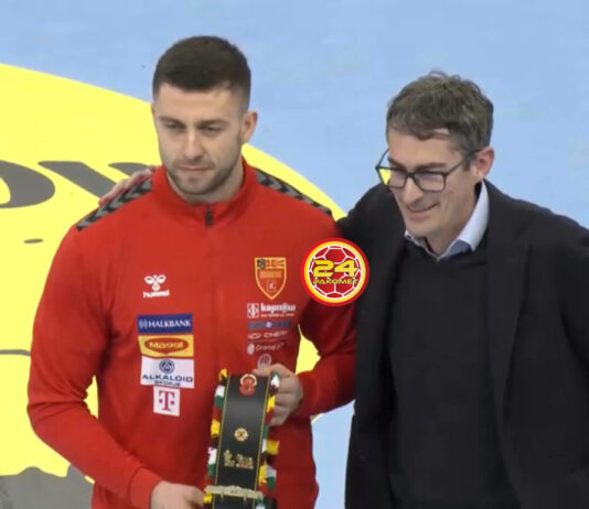 Капитенот е најкорисен играч: Кузмановски прогласен за МВП на турнирот во Швајцарија