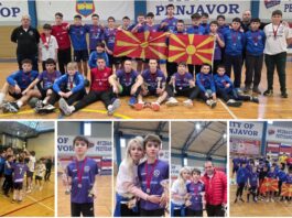 ДИНГ Струга со два сребрени медали и најдобар стрелец на турнирот „MIKA 2026“